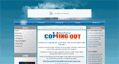 Desktop Screenshot of comingout.com.au